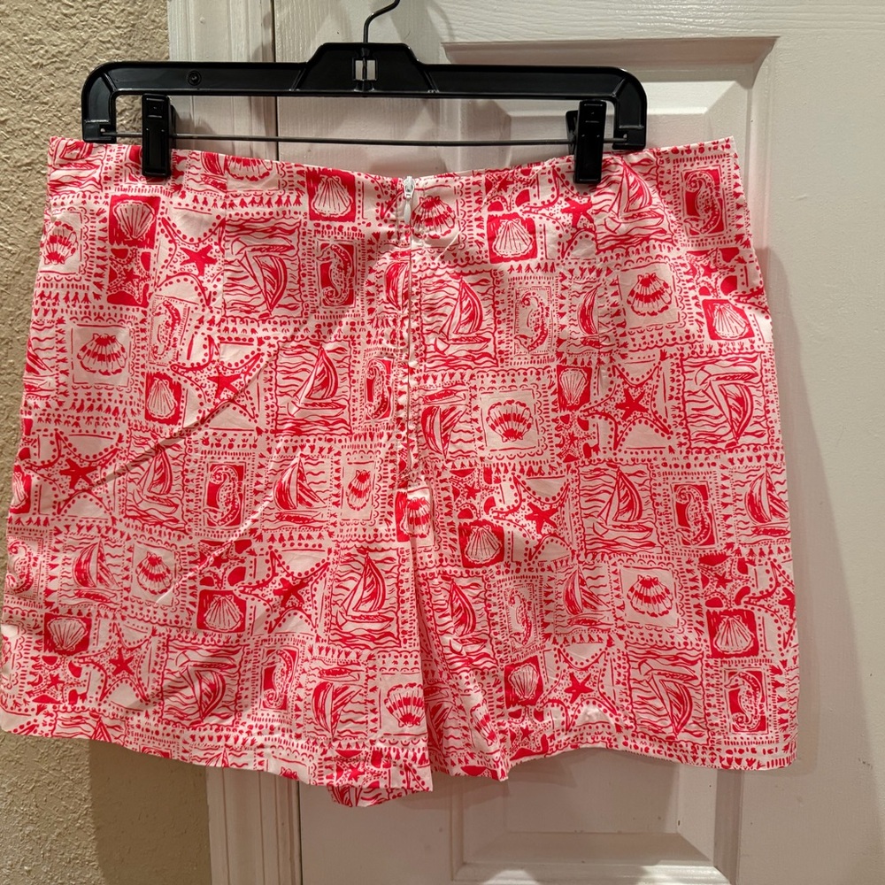 Lilly Pulitzer Red and White Skort - Picture 2 of 3